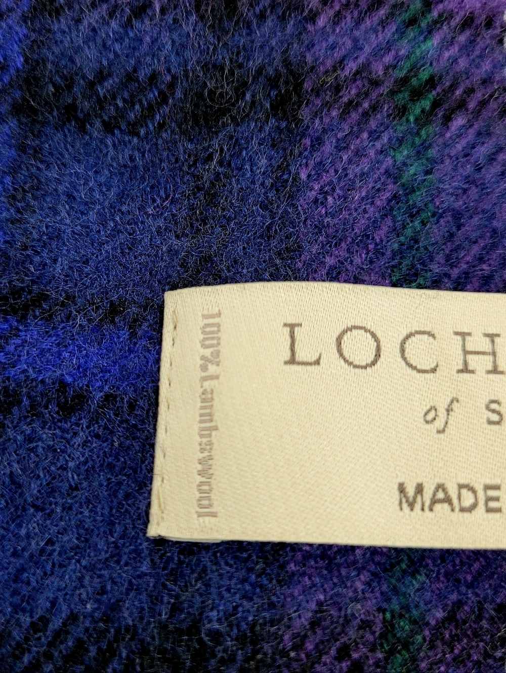 NWT Lochcarron Of Scotland Lambswool Scarf Scotland Forever Modern Tartan - Picture 8 of 11